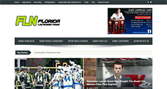 Desktop Screenshot of floridalacrossenews.com